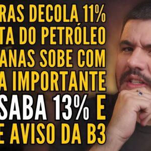 PETROBRAS DECOLA COM ALTA DO PETRÓLEO, AMERICANAS SOBE COM NOVA PROPOSTA E OI ENQUADRADA PELA B3