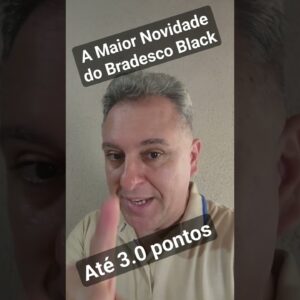 A MAIOR NOVIDADE DO BRADESCO MASTERCARD BLACK!  AGORA COM PONTUAÇÃO ATÉ 3.0 A CADA DÓLAR GASTO.