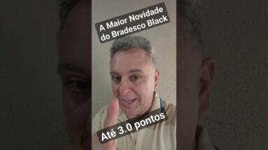 A MAIOR NOVIDADE DO BRADESCO MASTERCARD BLACK!  AGORA COM PONTUAÇÃO ATÉ 3.0 A CADA DÓLAR GASTO.