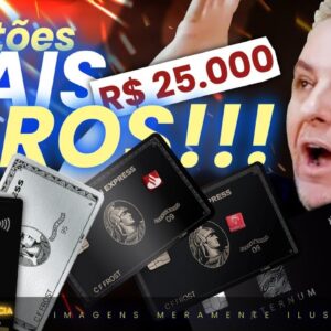 💳VOCÊ JÁ CONHECE ESTES 5 CARTÕES DE CRÉDITO? VOCÊ TERIA CORAGEM DE PAGAR 35.000 EM 2 CARTÕES?