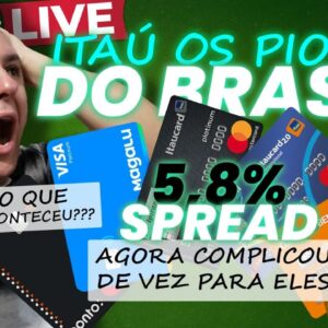 💳LIVE: ITAÚ UNIBANCO AUMENTA O SPREAD DE 100% DOS SEUS CARTÕES DE CRÉDITO, E AGORA O QUE FAZER?