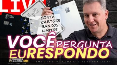 💳LIVE: VOCÊ PERGUNTA EU RESPONDO EDIÇÃO ESPECIAL SÁBADO! PAGAR ANTECIPADO FATURAS PERDE CARTÕES ?