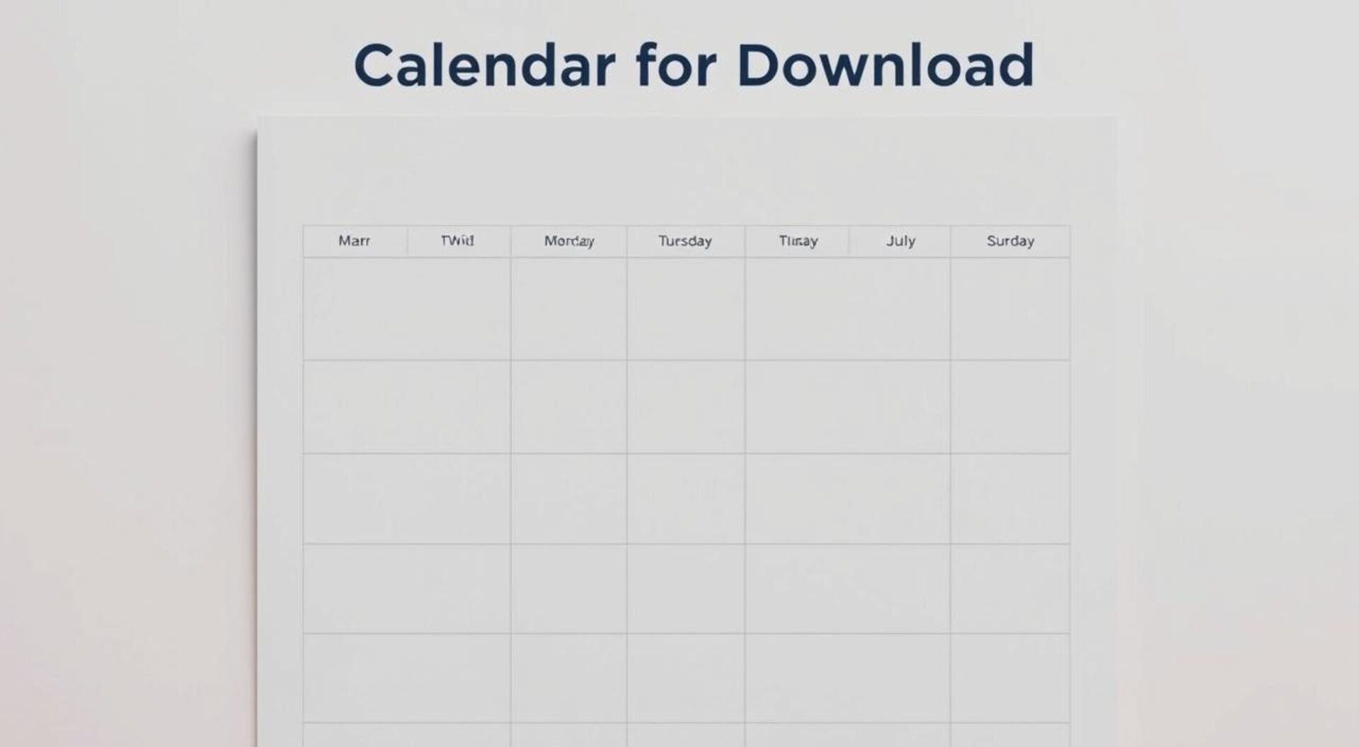 calendário para download